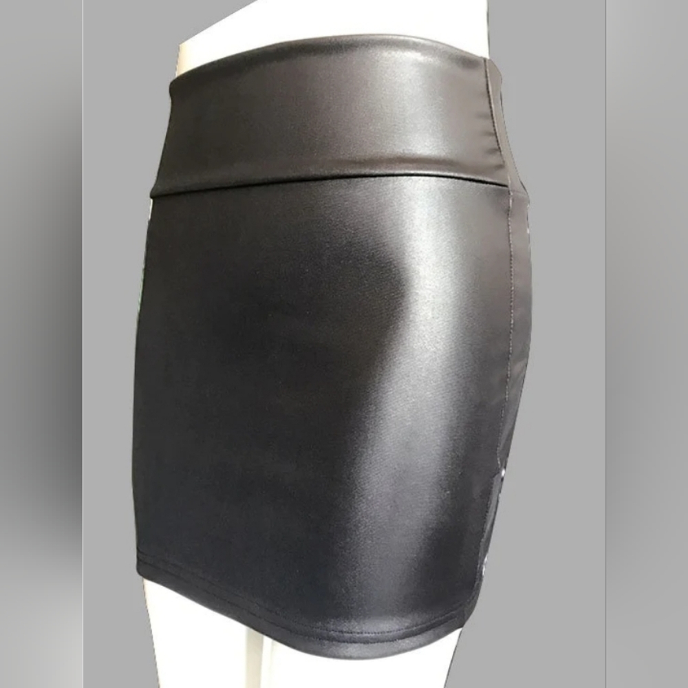 Faux Leather Mini Skirt
